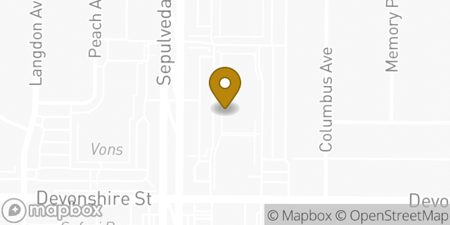 Map showing the location of Target in Mission Hills, CA 91345