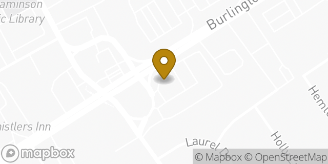 Map showing the location of Dunkin' in Cinnaminson Twp, NJ 08077