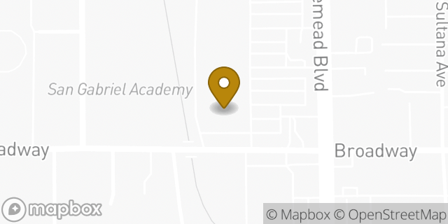Map showing the location of FedEx ShipSite in Temple City, CA 91780