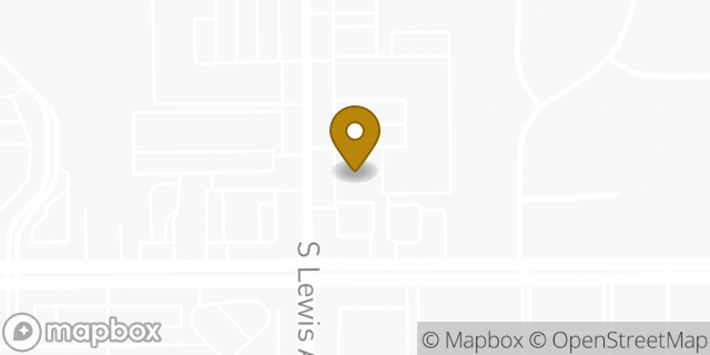 Map showing the location of Dunkin' in Tulsa, OK 74136