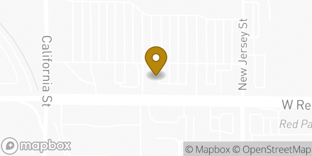 Map showing the location of AutoZone in Redlands, CA 92373