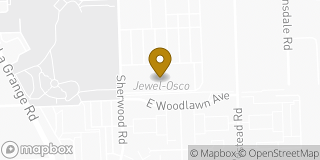 Map showing the location of Jewel-Osco in La Grange Park, IL 60526