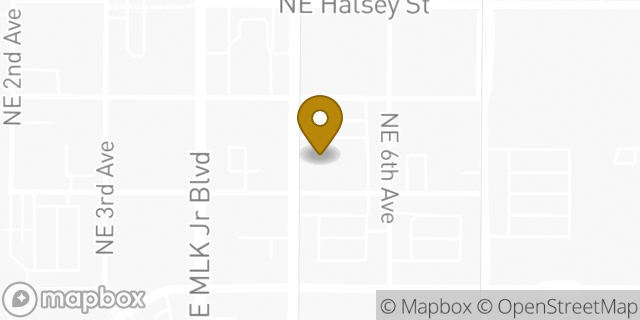 Map showing the location of Kaiser Permanente in Portland, OR 97232