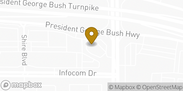 Map showing the location of ATM 7ELEVEN-FCTI in Richardson, TX 75082