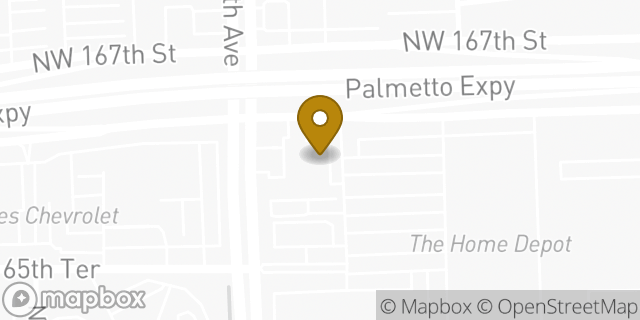 Map showing the location of Enterprise Rent-A-Car in Miami Gardens, FL 33014