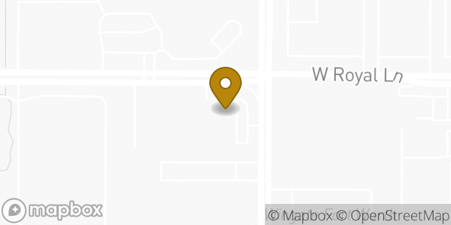 Map showing the location of Amazon Locker - Applause in Irving, TX 75063