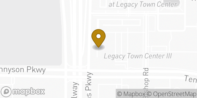 Map showing the location of WeWork in Plano, TX 75024