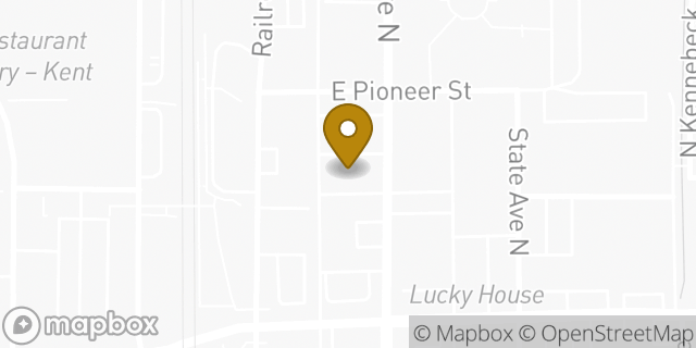 Map showing the location of Subway in Kent, WA 98032