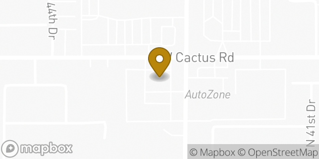 Map showing the location of Amazon Locker - Simone in Glendale, AZ 85304