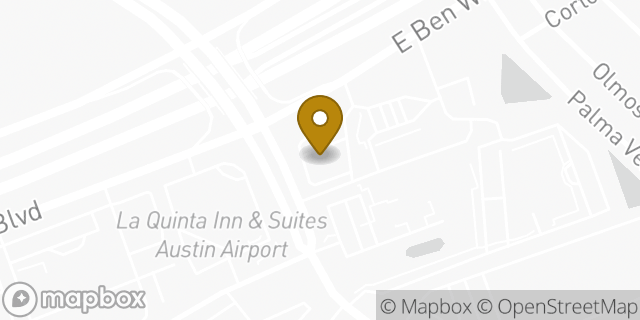Map showing the location of Starbucks in Austin, TX 78744