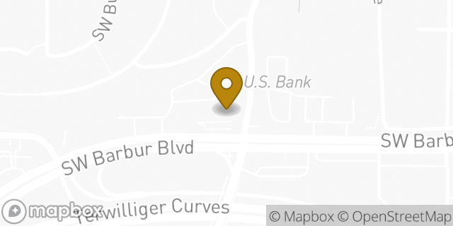 Map showing the location of Starbucks Coffee Company in Portland, OR 97219