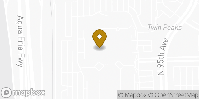 Map showing the location of Oakley in Glendale, AZ 85305