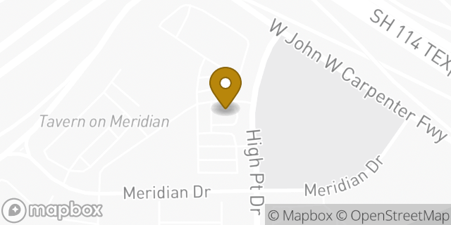 Map showing the location of Starbucks in Irving, TX 75039