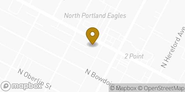 Map showing the location of Baskin-Robbins in Portland, OR 97203