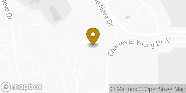 Map showing the location of Amazon Locker - Covel in Los Angeles, CA 90095