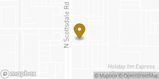 Map showing the location of Enterprise Rent-A-Car in Scottsdale, AZ 85253