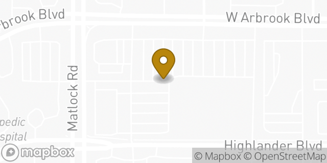 Map showing the location of ATM Costco in Arlington, TX 76014