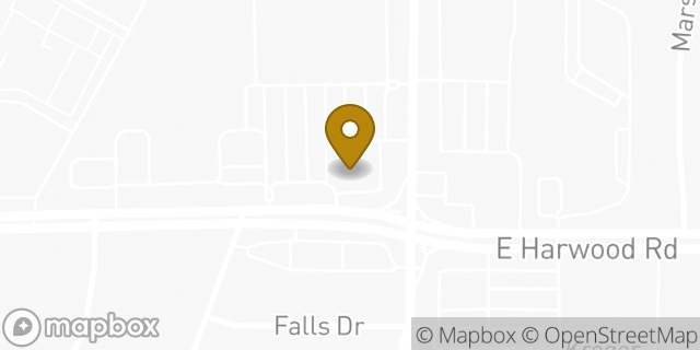 Map showing the location of Bank of America Walk-Up ATM | Harwood & Main in Euless, TX 76039