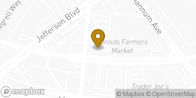 Map showing the location of Chase Bank in Culver City, CA 90230