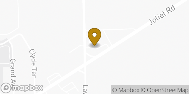 Map showing the location of Dunkin' in McCook, IL 60525