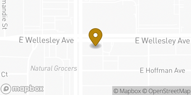 Map showing the location of Bank Of America in Spokane, WA 99207
