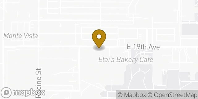 Map showing the location of Amazon Locker - Liah in Aurora, CO 80045