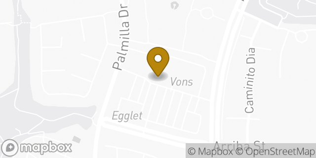 Map showing the location of The UPS Store in San Diego, CA 92122