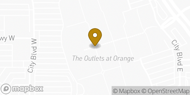 Map showing the location of Levi's Outlet in Orange, CA 92868