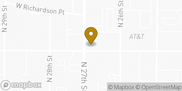 Map showing the location of Dunkin' in Milwaukee, WI 53208