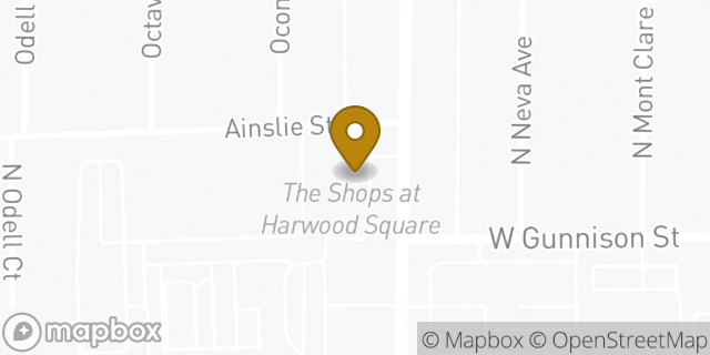 Map showing the location of Subway in Harwood Heights, IL 60706