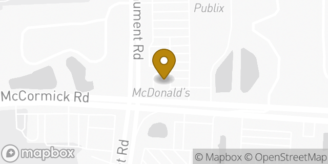 Map showing the location of McDonald's in Jacksonville, FL 32225