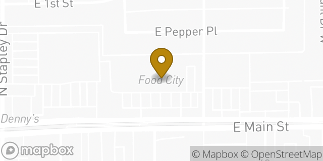 Map showing the location of Amazon Locker - Carlos in Mesa, AZ 85203