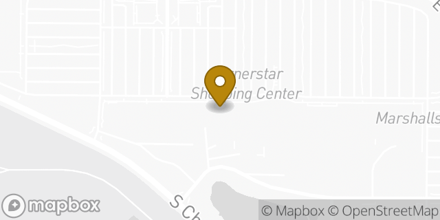Map showing the location of HomeGoods in Aurora, CO 80016