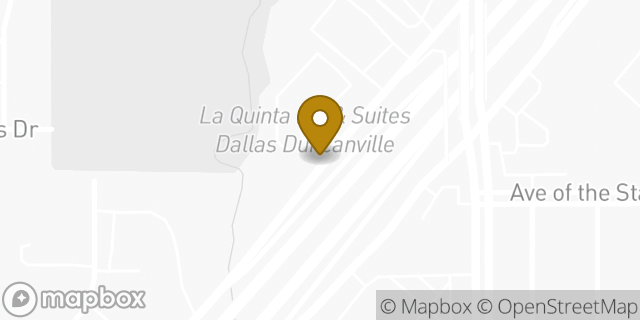 Map showing the location of La Quinta Inn & Suites Dallas - Duncanville in Duncanville, TX 75137