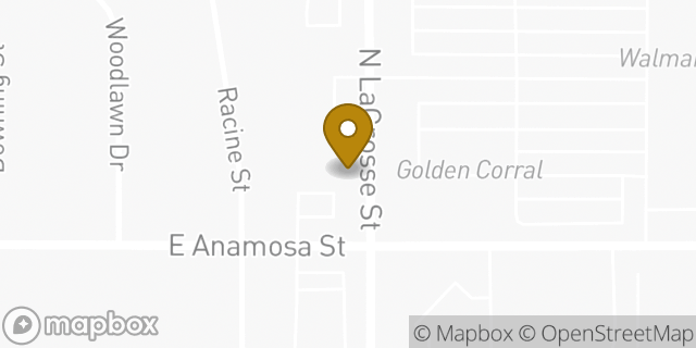 Map showing the location of Subway in Rapid City, SD 57701