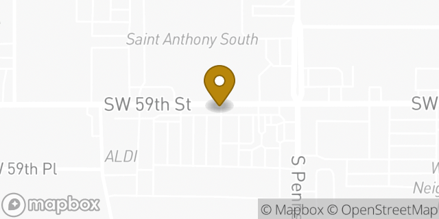 Map showing the location of Aldi in Oklahoma City, OK 73119