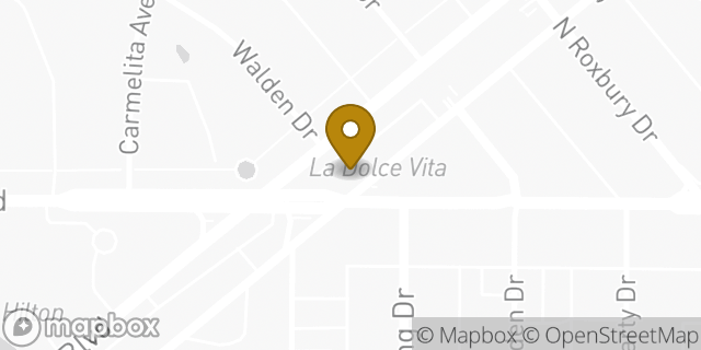 Map showing the location of Budget in Beverly Hills, CA 90210