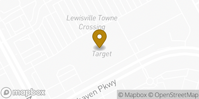 Map showing the location of Target Optical in Lewisville, TX 75056
