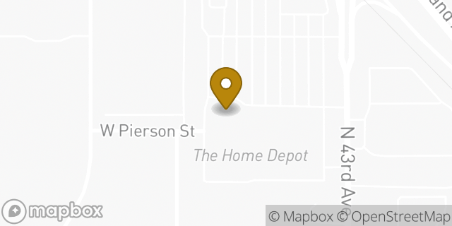 Map showing the location of The Home Depot in Phoenix, AZ 85031