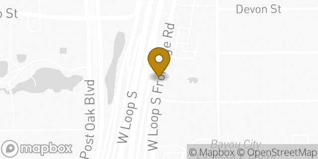 Map showing the location of Hertz Rent A Car in Houston, TX 77027