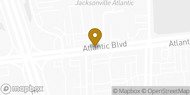 Map showing the location of Jacksonville - Atlantic Blvd HLE in Jacksonville, FL 32225