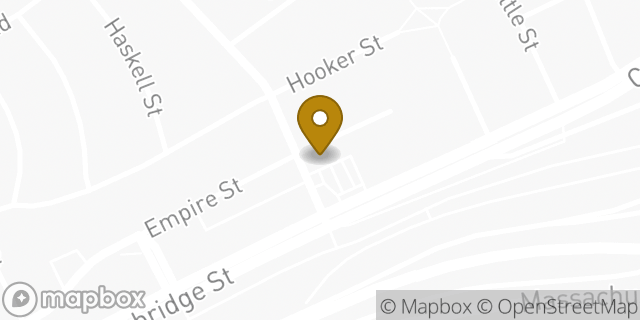 Map showing the location of Dunkin' in Boston, MA 02134