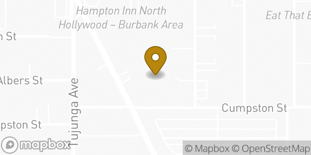 Map showing the location of Sunrise Ford Of North Hollywood in North Hollywood, CA 91601