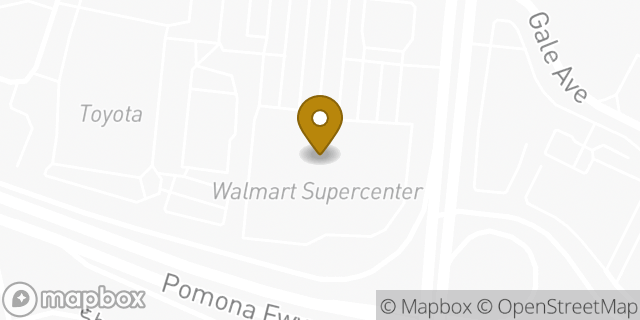 Map showing the location of Walmart in City of Industry, CA 91745
