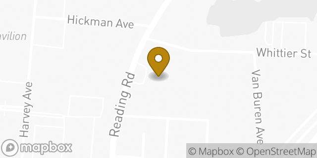 Map showing the location of AutoZone in Cincinnati, OH 45229