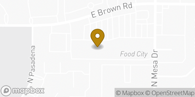 Map showing the location of CVS in Mesa, AZ 85201