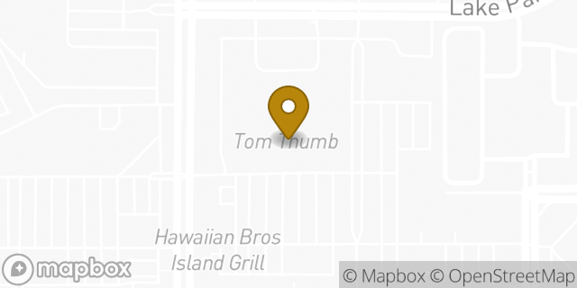 Map showing the location of Tom Thumb in Richardson, TX 75080