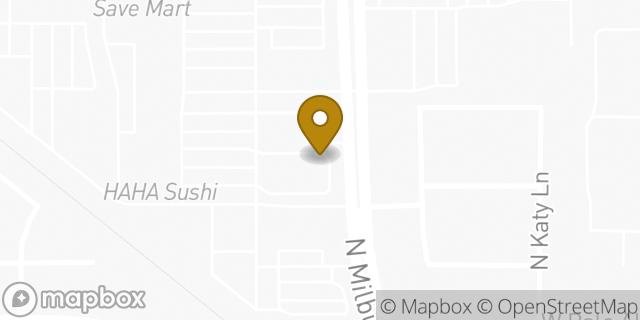 Map showing the location of Starbucks in Fresno, CA 93722
