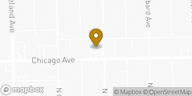 Map showing the location of Amazon Locker - Dana in Oak Park, IL 60302