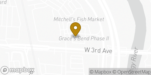 Map showing the location of Chipotle Mexican Grill in Columbus, OH 43212